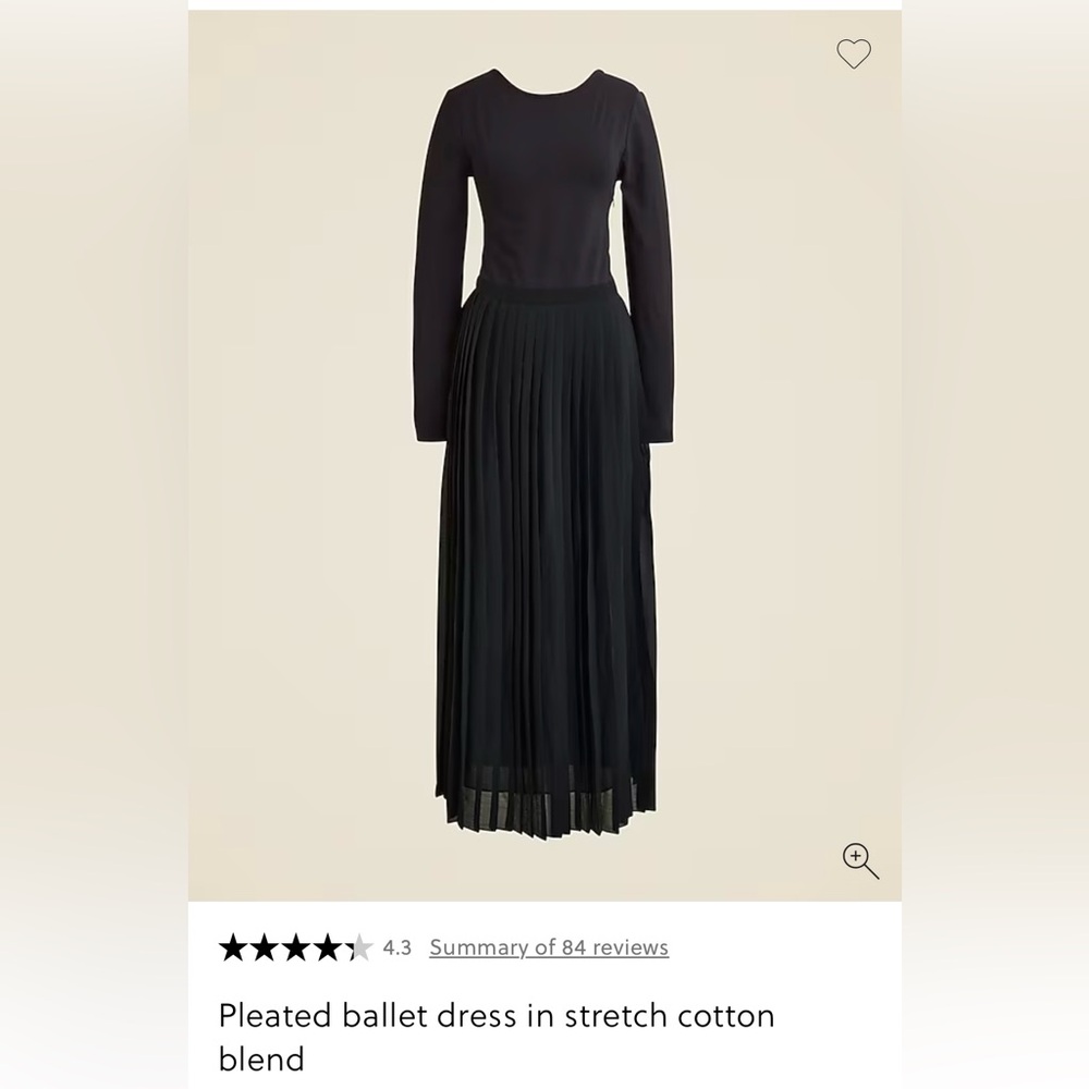 J.Crew Ballet Dress with Pleated Skirt